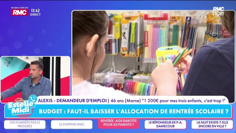 Baisser l'allocation de rentrée scolaire : "On n'a pas tout dépensé pour la rentrée, scolaire", avoue Alexis