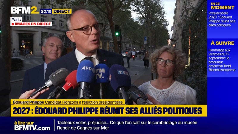Présidentielle: "Si nous continuons à nous diviser, nous ne gagnerons pas", lance Édouard Philippe