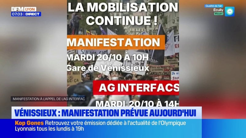 Vénissieux : manifestation prévue aujourd'hui