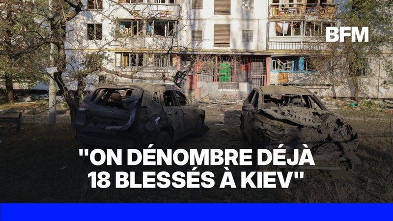 Guerre en Ukraine: une attaque de missiles et de drones russes sur Kiev fait au moins 18 blessés