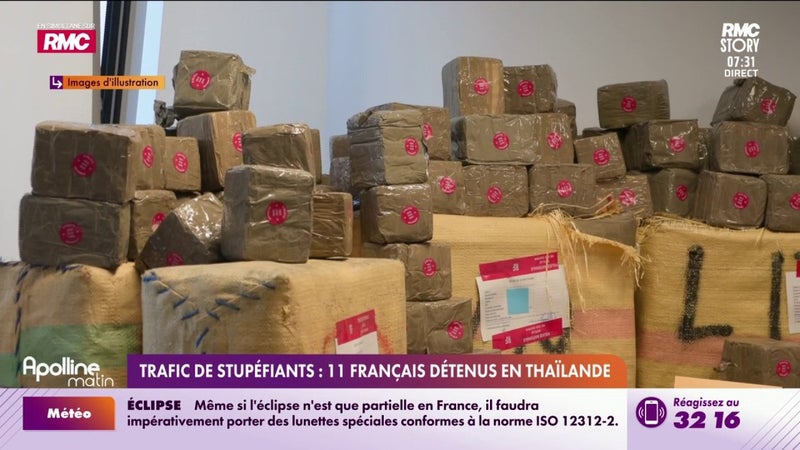 Trafic de stupéfiants : 11 Français détenus en Thaïlande