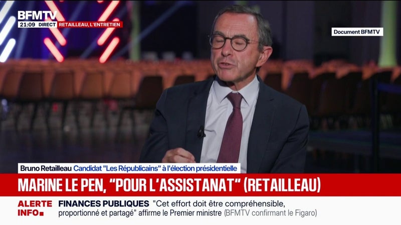 Énergies: Bruno Retailleau, candidat LR à la présidentielle, propose de "diminuer de deux mois la facture d'électricité" en arrêtant "de subventionner les énergies renouvelables"
