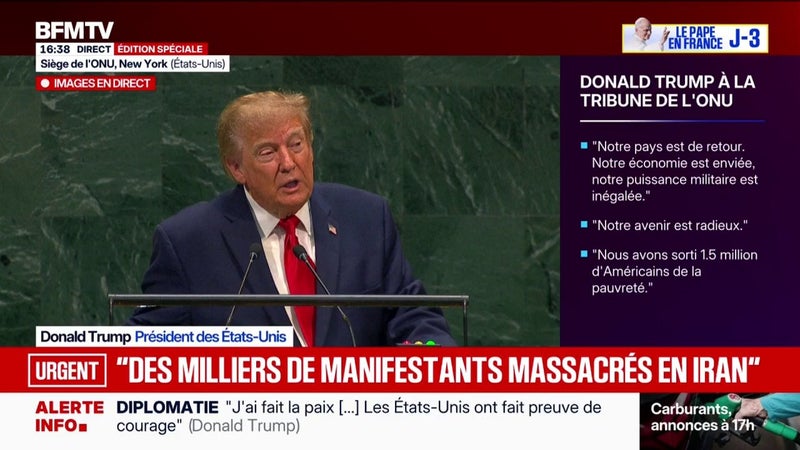 Assemblée générale des Nations unies: "Nous avons résolu ensemble les plus grands problèmes du monde", estime Donald Trump