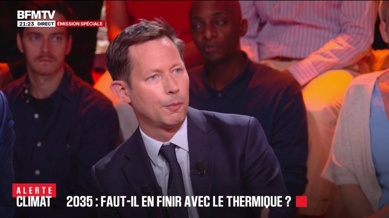François-Xavier Bellamy (LR) veut "assouplir" la réglementation européenne qui vise à interdire la vente de voitures thermiques en 2035