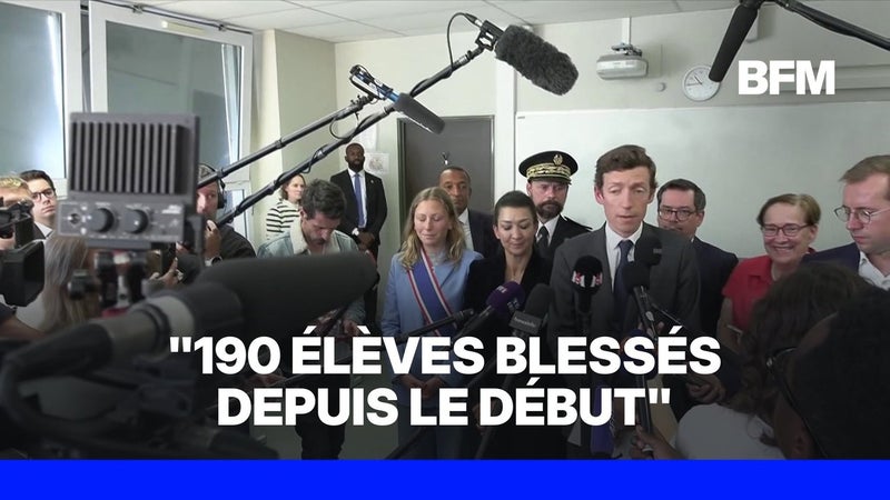 Colère des lycéens: le ministre de l'Éducation annonce "190 élèves blessés" depuis le début du mouvement
