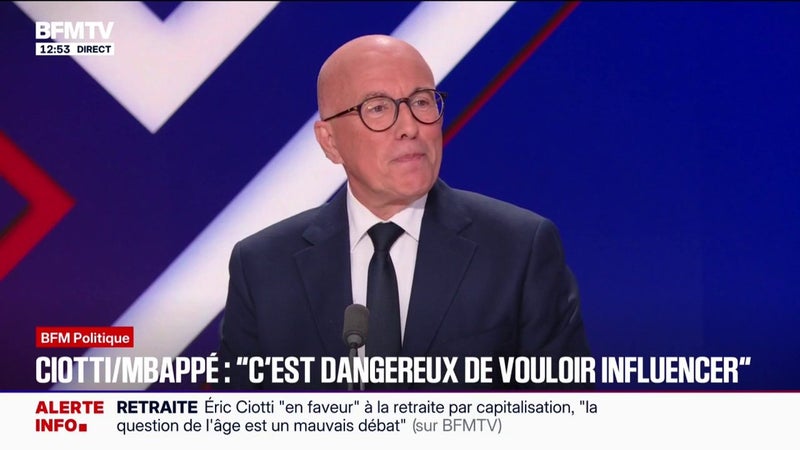 Présidentielle: “Le plafond de verre est brisé”, réagit Éric Ciotti à propos du Rassemblement national