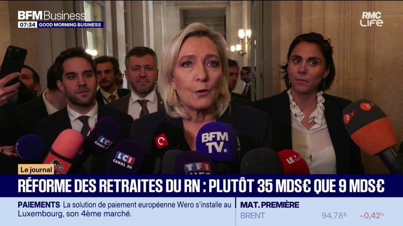 Réforme des retraites du RN : plutôt 35 milliards d'euros que 9