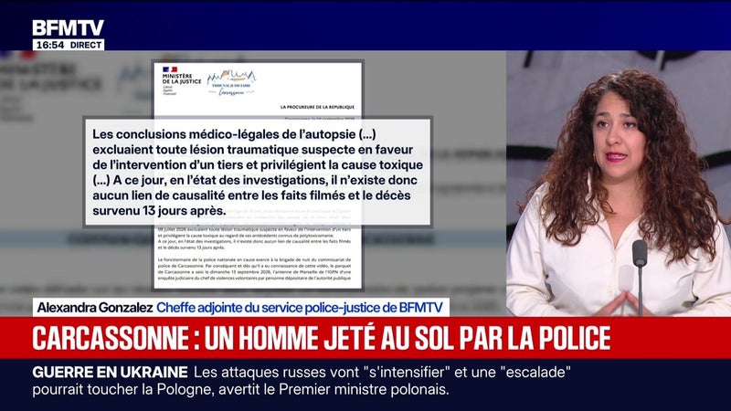 Marschall Truchot : un homme jeté au sol par la police à Carcassonne - 14/09