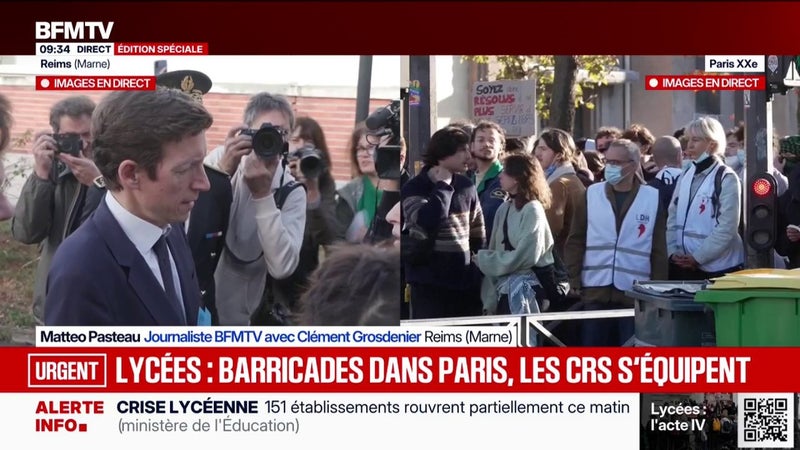 Le ministre de l'Éducation nationale dans un lycée de Reims pour un temps d'échanges avec les élèves