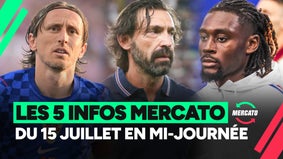 Pirlo sélectionneur de l'Italie ? Aubameyang vers l'Espagne… les 5 infos mercato du 15 juillet en mi-journée