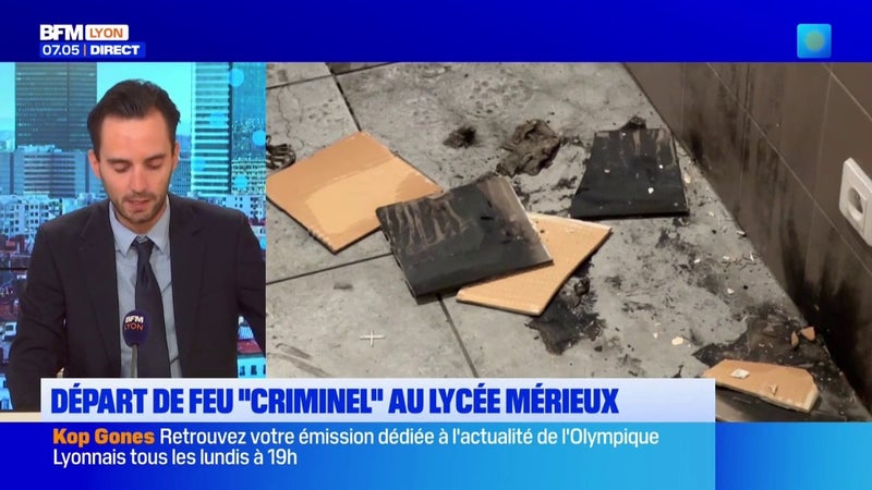 Un incendie s'est déclaré ce lundi dans les toilettes du lycée mérieux
