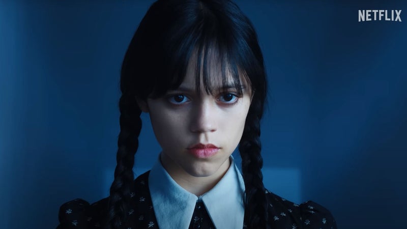 Jenna Ortega dans la série "Mercredi"