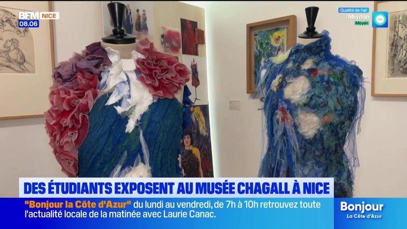 Au musée Chagall de Nice, des étudiants exposent leurs créations inspirées des tableaux du peintre
