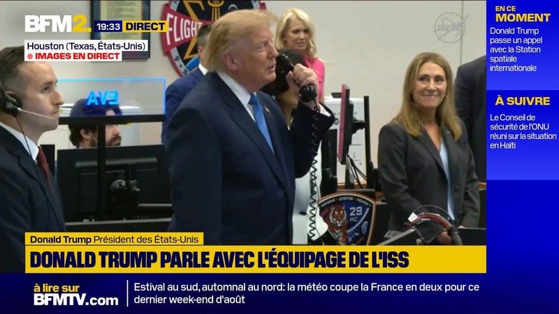 "Vous avez un courage incroyable": Donald Trump a discuté avec l'équipage américain de l'ISS