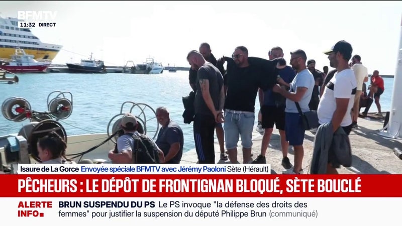 Dépôt pétrolier bloqué: la mobilisation des pêcheurs se poursuit à la capitainerie du port de Sète