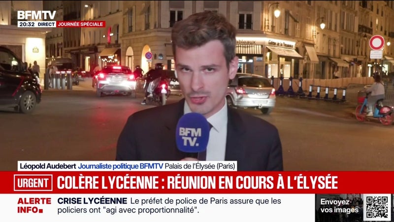 Colère lycéenne: Emmanuel Macron réunit plusieurs ministres ce soir à l'Élysée