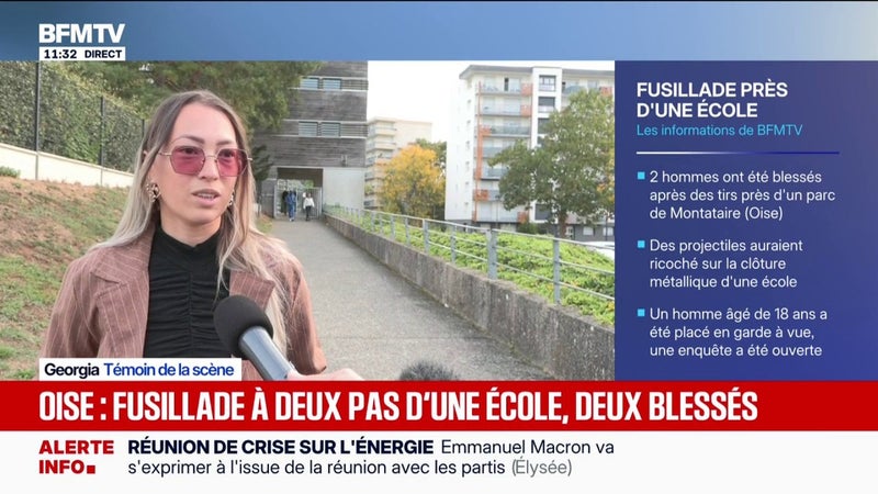 Tirs près d'une école dans l'Oise: "Il y avait la panique", confie une témoin de la scène