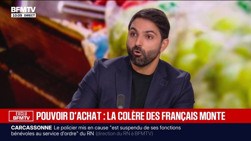 Pouvoir d'achat: "Aider à court terme celles et ceux qui en ont le plus besoin, mais il ne faut pas oublier le long terme", explique Jad Zahab, Secrétaire national de Renaissance, porte-parole de Gabriel Attal