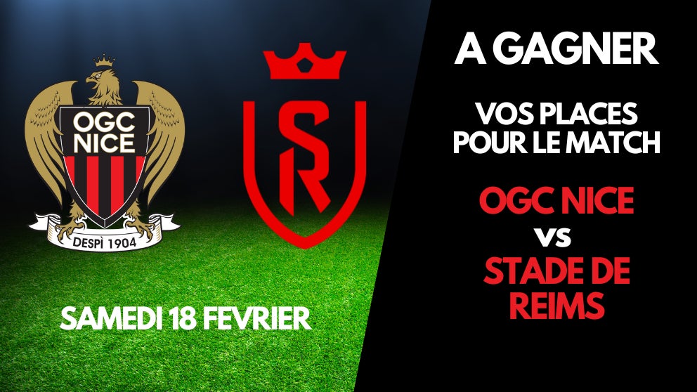 A gagner : vos places pour OGC NICE vs. STADE DE REIMS