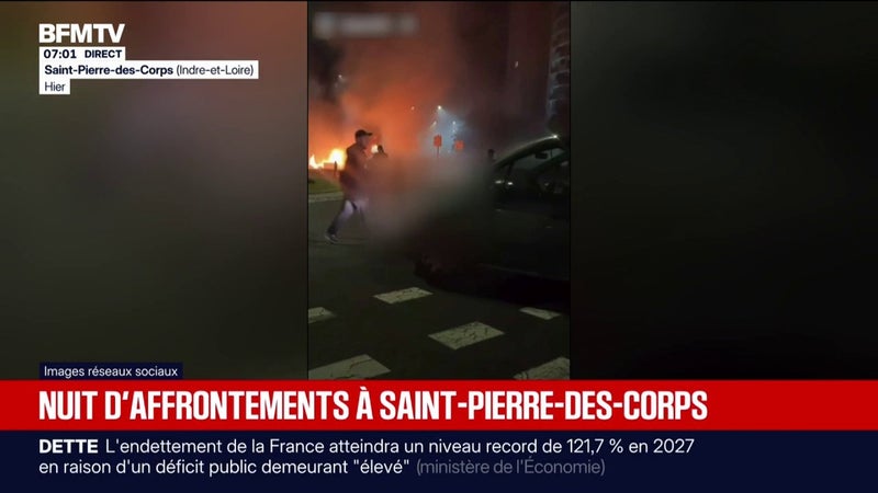Une nuit de tensions après une collision entre un motard et un véhicule de police à Saint-Pierre-des-Corps