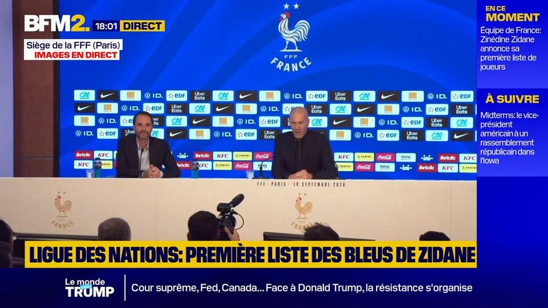 Équipe de France: la première liste des Bleus du nouveau sélectionneur, Zinédine Zidane