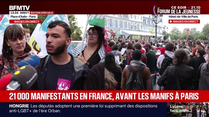 Mobilisation lycéenne: "Nous ne lâcherons rien et nous ne braderons rien", affirme Ryad Rani, président de l'Union syndicale lycéenne