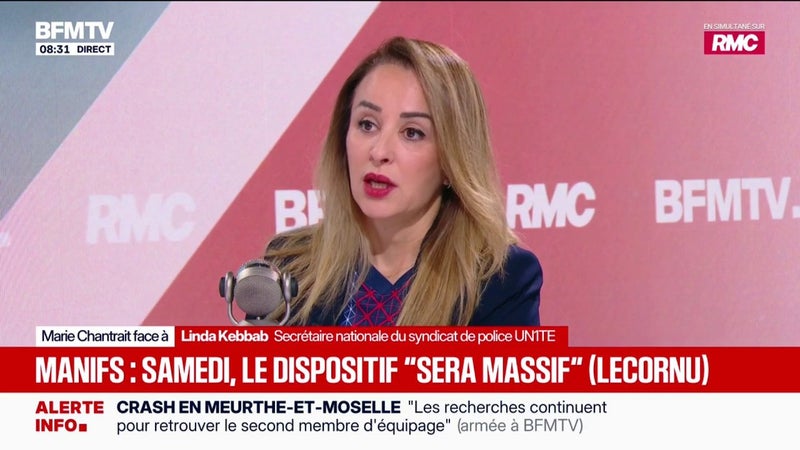 17-octobre: Linda Kebbab, secrétaire nationale du syndicat de police UNITÉ décrit "un contexte d'épuisement massif des troupes"