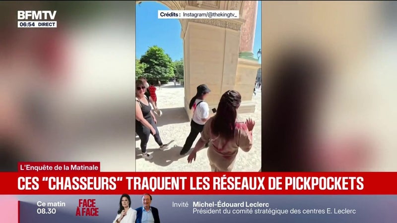 "Ce sont des méthodes qui sont tout à fait légales": ces "chasseurs" traquent les réseaux de pickpockets