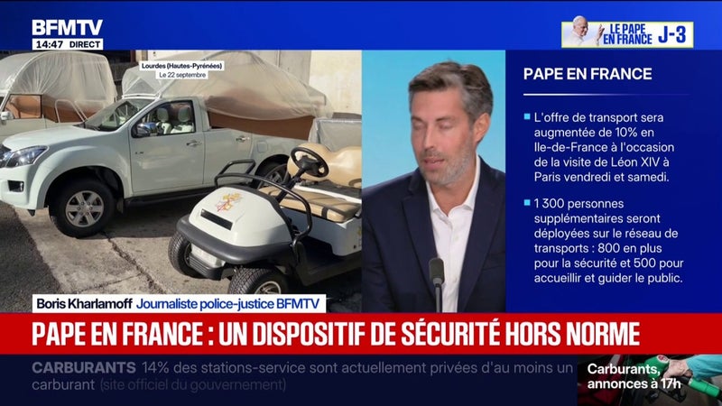 Venue du pape à Paris: un dispositif de sécurité hors norme