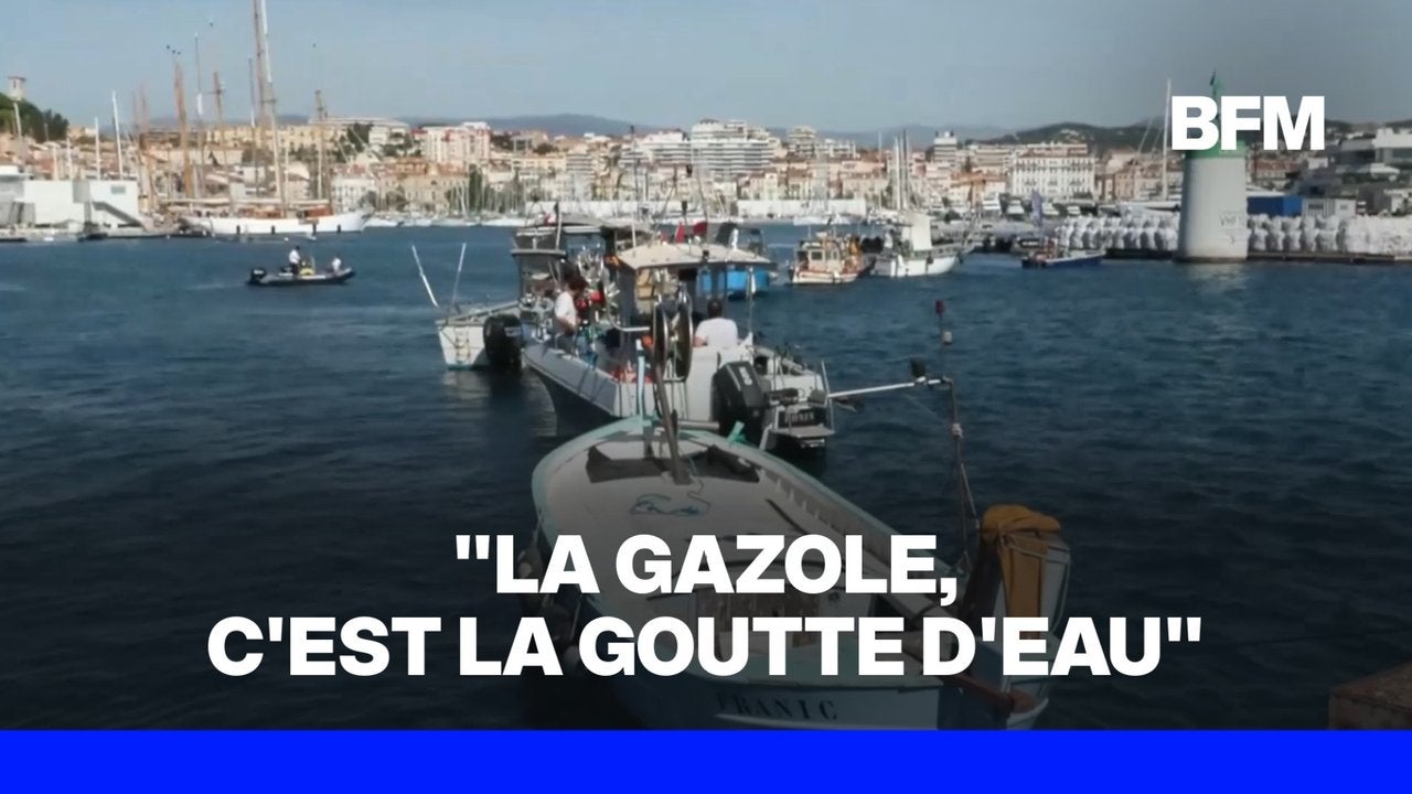 Carburants: "Très en colère", des pêcheurs bloquent le port de Cannes