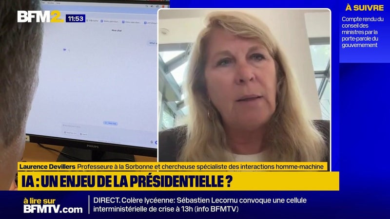 Présidentielle: les candidats "pour la plupart à côté du sujet" de l'IA, déplore la chercheuse Laurence Devillers