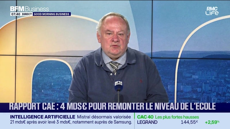 La tribune éco : Rapport CAE, 4 milliards d'euros pour remonter le niveau de l'école - 08/09