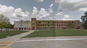 Le lycée de Fairfield (Iowa), où enseignait la victime avant sa mort en novembre 2021. 