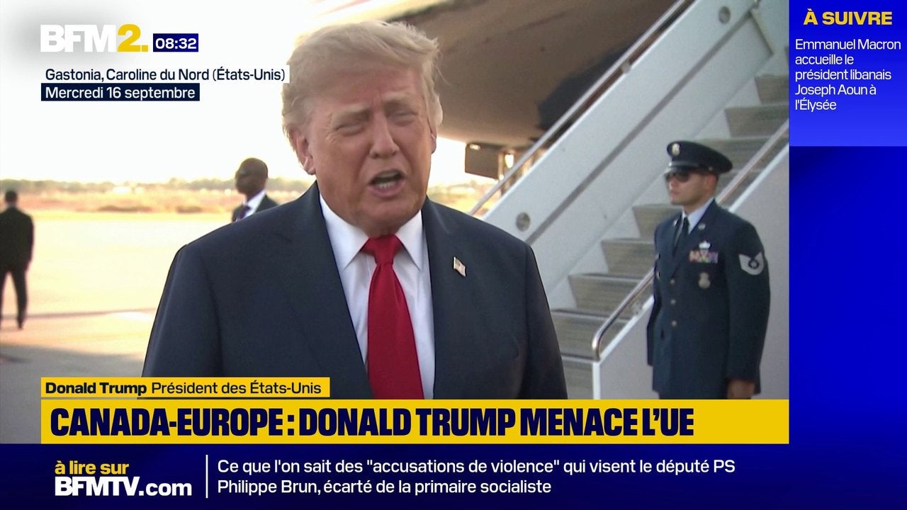 "Je trouve cela ridicule": Donald Trump menace d'arrêter les échanges commerciaux avec l'UE
