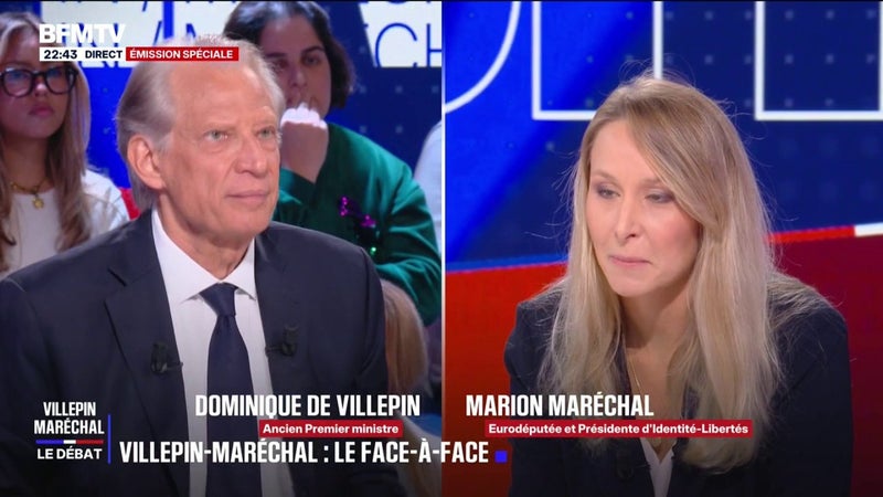 17 octobre: "Vous préférez un policier blessé qu'un émeutier blessé", lance Marion Maréchal, présidente d'Identité-Libertés, à Dominique de Villepin, ancien Premier ministre