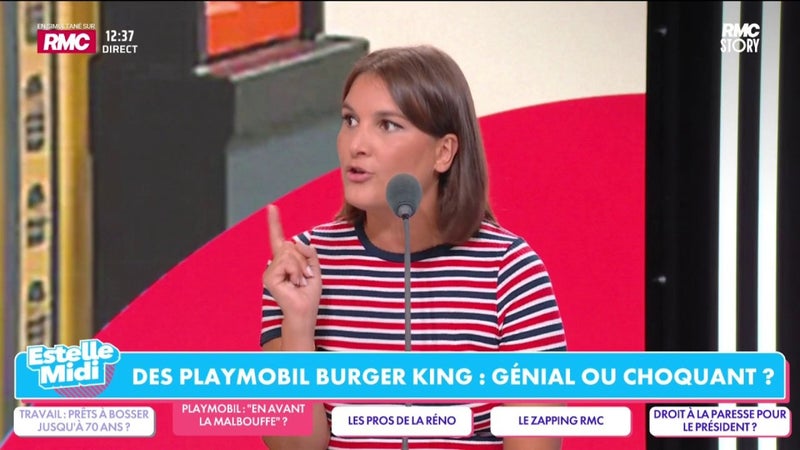 Des Playmobil "Burger King" : "Il y a un rempart dans la vie : les parents", s'agace Juliette Briens