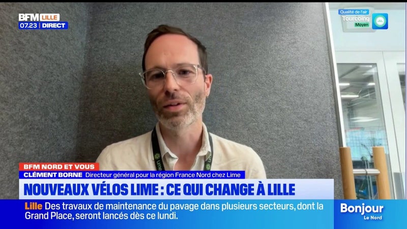 BFM Nord et Vous: la marque de vélos Lime, renouvelle son parc dans la métropole lilloise