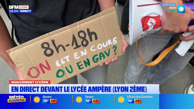 Une mobilisation pacifiste ce vendredi à Lyon, où les élèves ont pu rencontrer Grégory Doucet