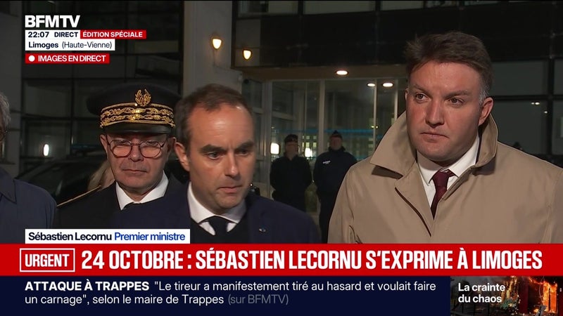 24 octobre : Sébastien Lecornu s'exprime depuis Limoges - 23/10