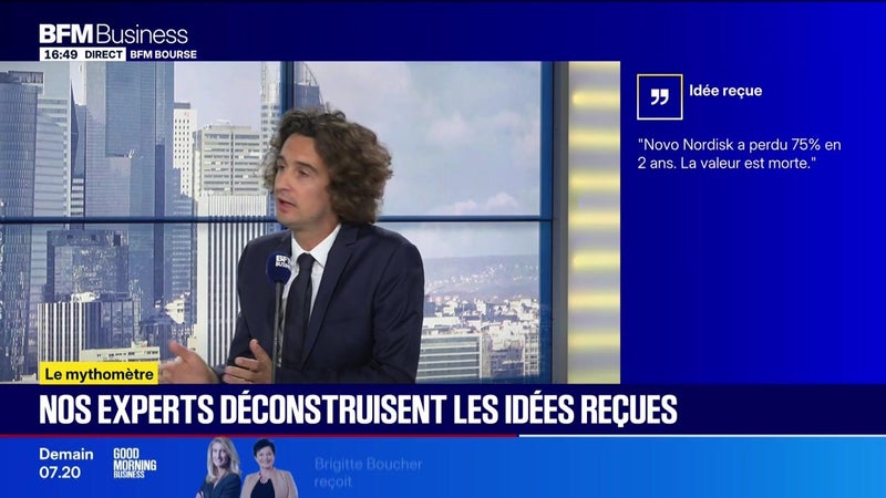 Mythomètre : "Novo Nordisk a perdu 75% en 2 ans. La valeur est morte". FAUX répond Jean-Benoit Gambet - 28/09