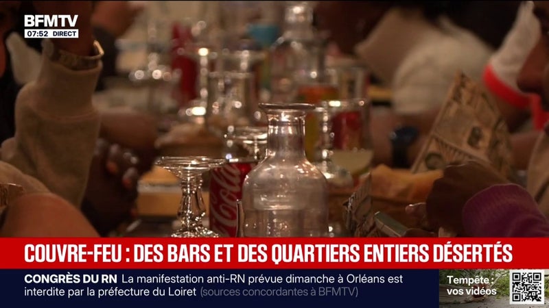 Couvre-feu: des bars et des quartiers entiers désertés à Paris