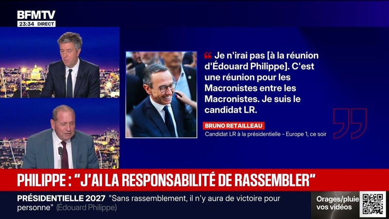 Philippe appelle ses rivaux... à se ranger derrière lui ? - 08/09