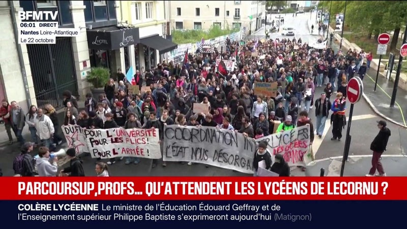 Remplacements des professeurs, Parcoursup... les mesures que les lycéens attendent de leur rencontre avec Sébastien Lecornu ce lundi