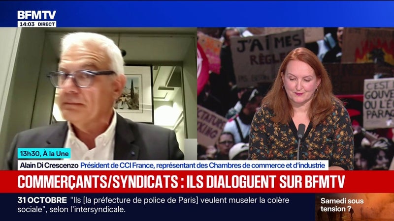 Manifestation du 31 octobre: "On a des commerçants suicidaires", raconte Alain Di Crescenzo, président de CCI France