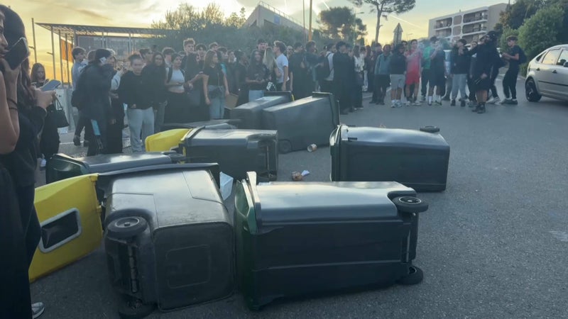 Blocage des lycées: une cinquantaine d'interpellations dans les Alpes-Maritimes après de "nombreux débordements inacceptables"