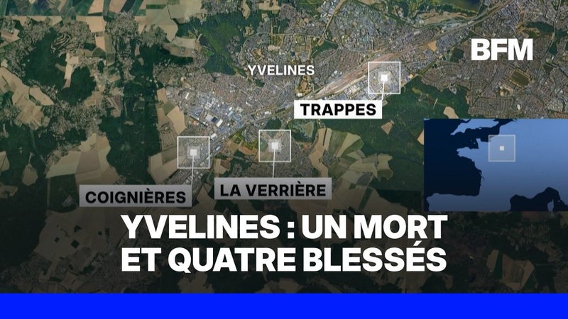 Yvelines: un mort et quatre blessés après des tirs en rafales