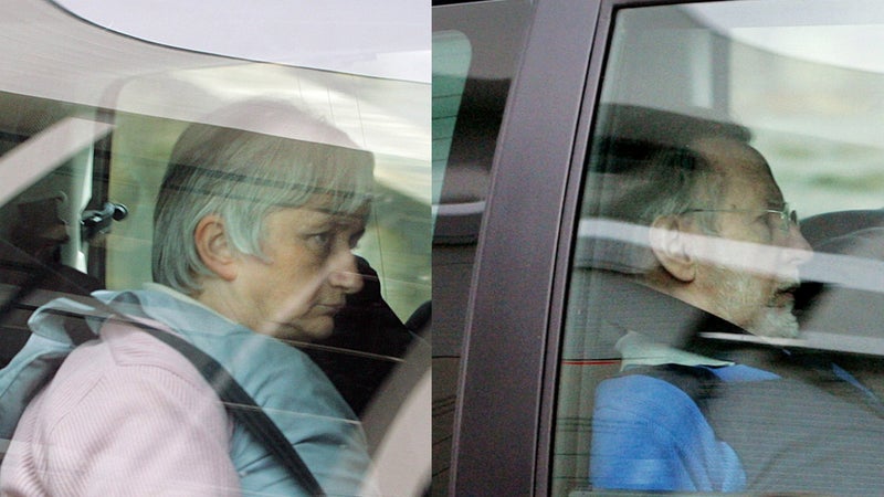 Monique Olivier et Michel Fourniret, en 2008 à Charleville-Mézières (Ardennes).