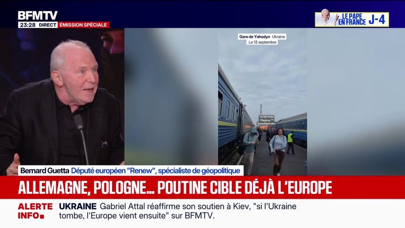 Menace russe: "Les mois qui viennent vont être décisifs", explique Bernard Guetta, député européen (Renew)