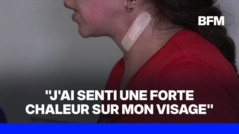 La femme agressée au spray enflammé à Marseille, témoigne au micro de BFMTV