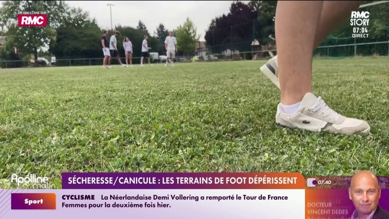 Sécheresse/canicule : les terrains de foot dépérissent